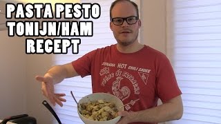 Pasta pesto tonijnham recept  MAN CAVE [upl. by Himelman]