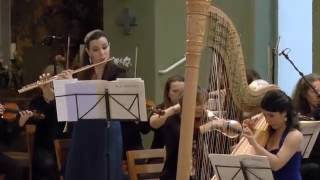 Karin Bonelli amp Anneleen Lenaerts  Mozart Concerto for flute and harp K299 [upl. by Anitniuq]