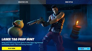 How to play Laser Tag Prop Hunt  Fortnite LTM  015976115733 [upl. by Tildie]