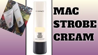 MAC Strobe Cream Review  2 Shades Mac Strobe Cream SwatchesMAC Strobe Cream [upl. by Naleek]