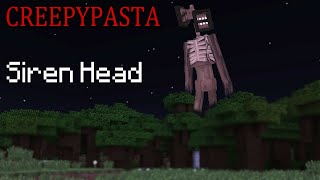 Minecraft CREEPYPASTA Siren Head [upl. by Aetnahs]