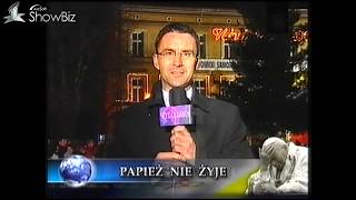 Wiadomości TVP Polsat o śmierci Papieża Jana Pawła II Godzina 2137 2 kwietnia 204 2005 [upl. by Newbill550]