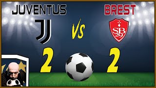 Juventus  Brest 22  Rosa incompleta fase difensiva disastrosa [upl. by Yerok]