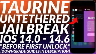 Exploring amp Testing iOS 14 Untethered Jailbreak iOS 140  146  Taurine Untethered Jailbreak [upl. by Dibbell]