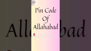 Allahabad Ka Pincode Kya Hai  What Is The Pin Of Allahabad shorts trending Apnagao2m [upl. by Sinnelg]