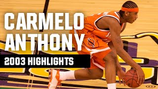 Carmelo Anthony highlights Top March Madness plays [upl. by Airamat]