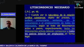 quotLITISCONSORCIO Y TERCEROS EN EL PROCESO CIVILquot [upl. by Allimak]