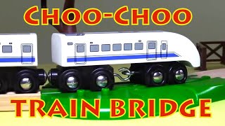 TRAIN BRIDGE  ChooChoo Trains Compilation with Brio Toys Learning videos for kids [upl. by Ailegnave]