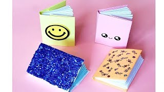 Çok Kolay Mini Defter Yapımı l Kendin Yap l Emojili Kawaili Simli Mini Notebook [upl. by Seton]