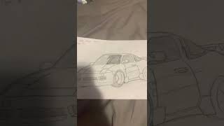 Nissan 180sx drawing cars automobile artwork [upl. by Purity]