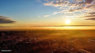 Beautiful nature  Morning mist  Drone footage ✈️🛩️☀️🌄 [upl. by Layney]