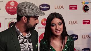 Pratibha Ranta And Rajveer Singh Full Interview At Zee Rishtey Awards 2020 [upl. by Netsirhc395]