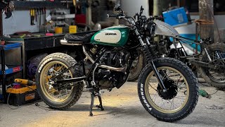 HONDA SUPREMO 150  Scrambler Build [upl. by Vito]