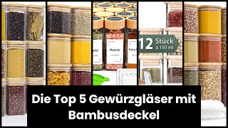 【Gewürzgläser bambusdeckel】Die Top 5 Gewürzgläser mit Bambusdeckel [upl. by Trevlac]