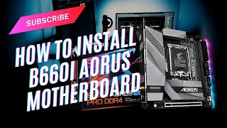 HOW TO INSTALL COMPONENTS ON GIGABYTE B660I AORUS PRO DDR4 MOTHERBOARD CPURAMM2 SSD [upl. by Bensky]