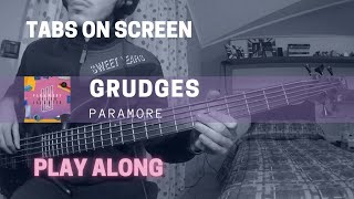 Paramore  Grudges Bass cover amp TABS [upl. by Eelinej]