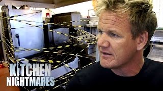 Chef Ramsay Wraps up the Kitchen in Tape  Kitchen Nightmares [upl. by Elroy]