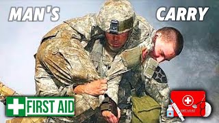 FIRST AID How To Perform Mans Carry to Transfer the Victim  Tips and Techniques [upl. by Eatnoid580]