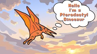 Drawing Pterodactyl Dinosaur step by step  Easy drawing  Dinosaur collection drawing [upl. by Valiant673]