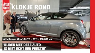 Alfa Romeo Mito 13 JTD – 2011 – 416617 km  Klokje rond [upl. by Idnib]