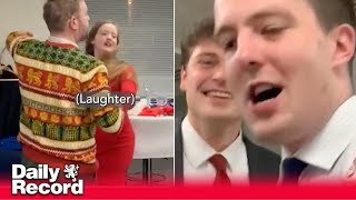 Partygate video unearthed as Tories drink dance and mock Covid rules at Christmas bash [upl. by Eiramnerual762]