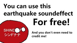 Earthquake sound effect no copyright [upl. by Hayidah]