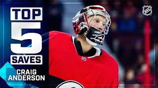 Top 5 Craig Anderson saves from 201819 [upl. by Hecklau155]