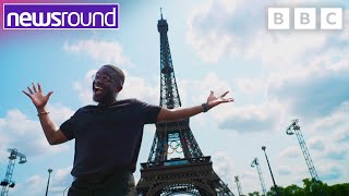 Newsround presenter DeGraft tours Paris ahead of the Olympics  Newsround [upl. by Ellenahc]