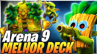 MELHOR DECK ARENA 9 ARENA DA SELVA [upl. by Leahcim]