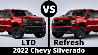 LTD vs Refreshed LT Trail Boss 2022 Chevy Silverado [upl. by Olbap]