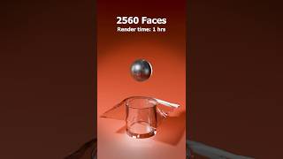 1000 Faces VS Metal Ball 🏀 3danimation simulation blender [upl. by Ahsahs58]