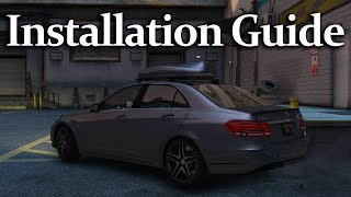 GTA V Mods  Installation Guides  MercedesBenz E350 Bleutec [upl. by Winnifred471]