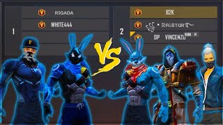 VINCENZO B2K RAISTAR VS WHITE 444 RIGADA  2VS3 MOST DANGEROUS GAMEPLAY EVER [upl. by Keefer]