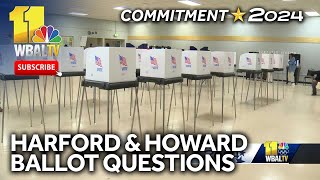 Harford Howard voters to decide ballot questions [upl. by Danziger]