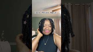 I had to try this new hair trend Coco twist hair hairtrends2024 cocotwisthaircurlyhairstyles [upl. by Dionisio]