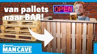 Een bar bouwen van pallets deel 1 [upl. by Ballou]