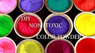 DIY NON TOXIC HOLI COLORS  DIY COLOR POWDER [upl. by Liliane]