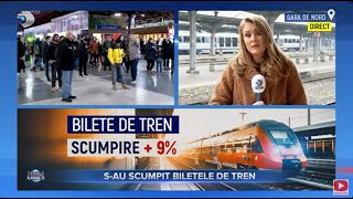 Stirile Kanal D  Sau scumpit biletele de tren  Editie de dimineata [upl. by Aydiv]