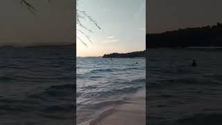 Greece Halkidiki Akti Kalogrias beach 🏖️⛱️🌊 beach nature sea [upl. by Hyo]