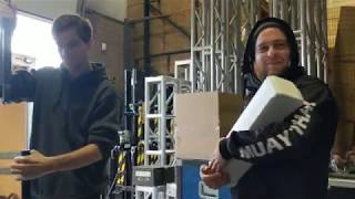 s2e9  RCF EVOX JMIX8 amp VTX f12 Unboxing Testing 20 ft tall Speaker in the shop unveiled [upl. by Haag]