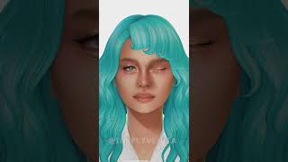 CUTEST TOWNIE MAKEOVER  The Sims 4 sims4cas sims4cc shortvideo thesims4 sims4 [upl. by Ainav]