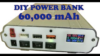 Самодельный Повербанк 60000 мАч Diy Power Bank 60000 mAh [upl. by Cynthea]