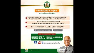 Live Commissioning of Projects by Gov Umo Eno [upl. by Laoj725]