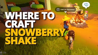 Where to cook Snowberry Shake Fortnite Lego [upl. by Hancock]