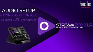 How to set up my audio controller for solo game console stream with XLR mic  STREAM 200 XLR [upl. by Leahey344]