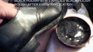 beeswax polishingwmv [upl. by Onihc]