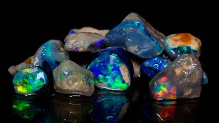 Uncut gem opal parcel gets a rough up LIVE [upl. by Blackmore]