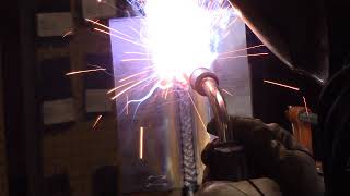 FCAW 3G Weld Test on 38quot Material [upl. by Halliday]