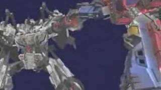 Transformers Cybertron Optimus Prime vs Galvatron [upl. by Nodla]