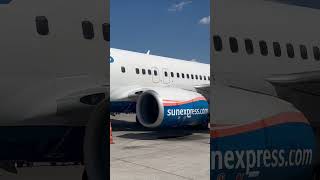 Sunexpress Boing 737800 plane aviation flight sunexpress türkei aerial antalya airplane [upl. by Iam]